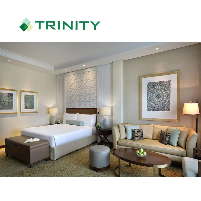 TRINITY Custom 5 star dubai used hotel bed room furniture with luxury classic design