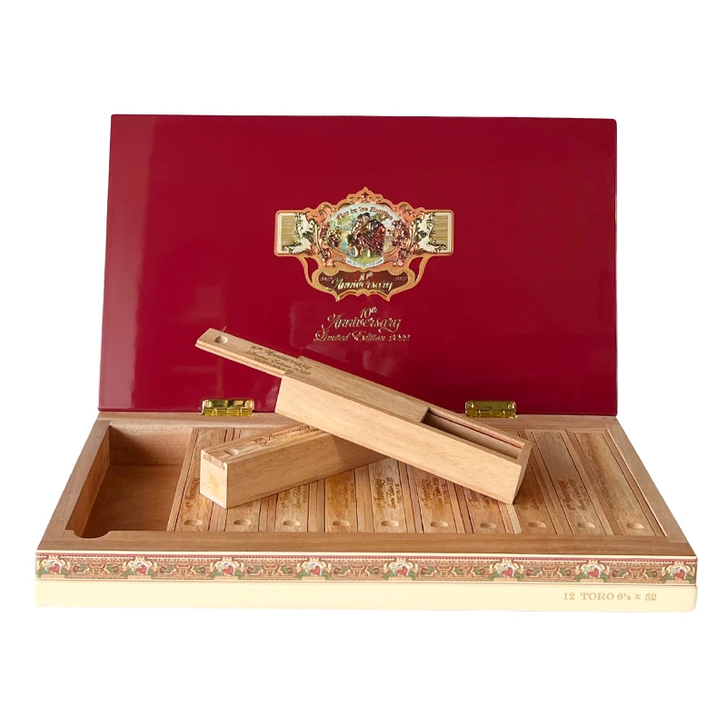 Custom Red High Glossy Wooden Cigar Box Cigar Humidors Wood Box