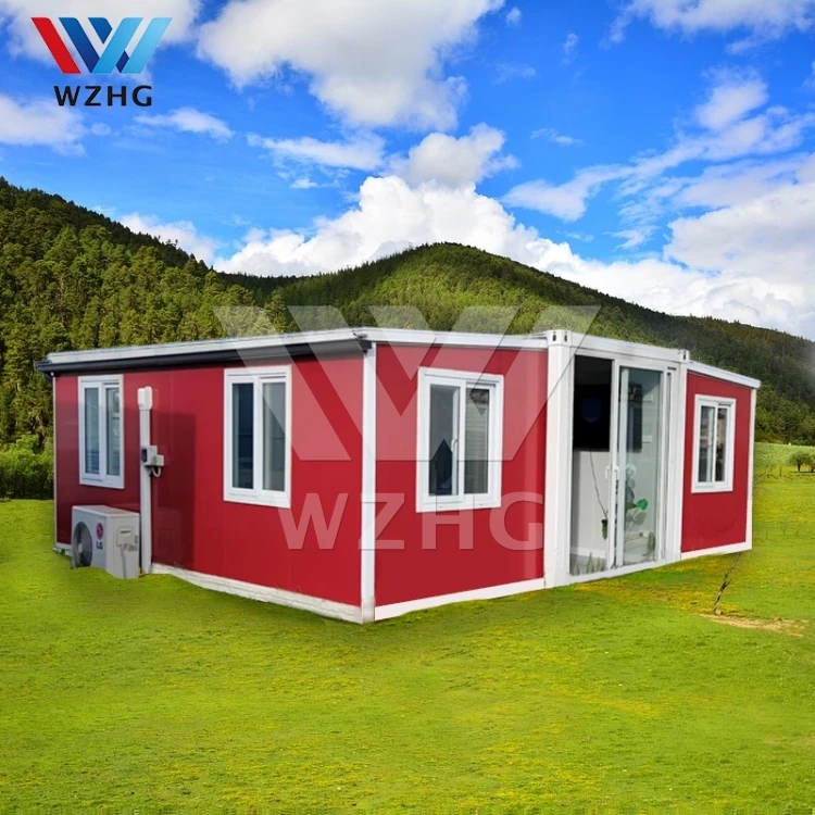 Раздвижной дом-контейнер на 40 футов производители модульных домов роскошный сборный