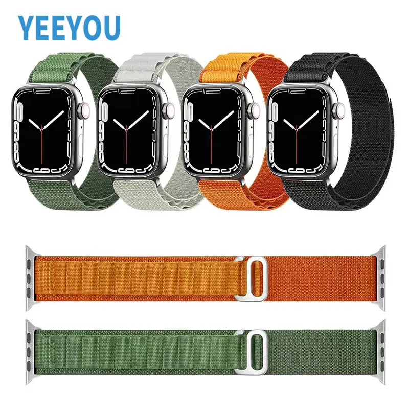 New offical Sport Woven Strap Loop Wristband Replacement Nylon Watch Band For Apple iWatch 8 Ultra pro Series 49mm Wristband