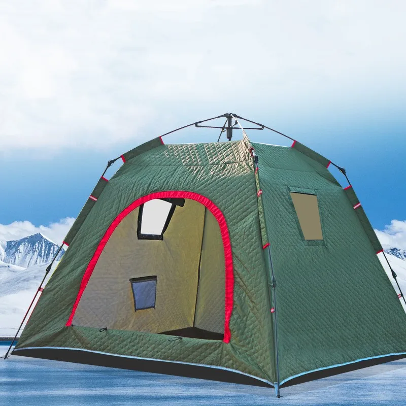TNB049 Thick Cotton Windproof Cold-proof Fishing Tent for Winter Outdoor Ice Fishing Tent