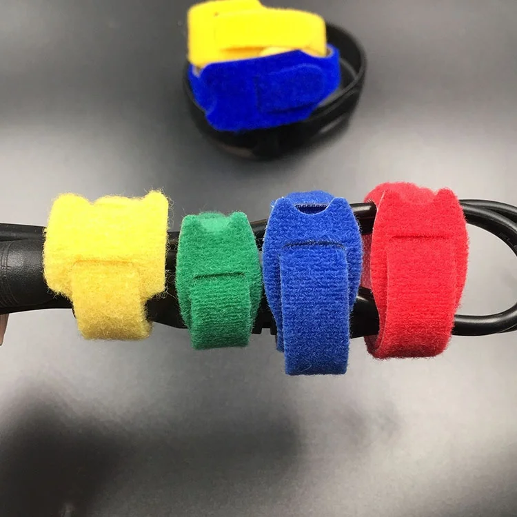 15cm Hook and Loop Card Holder Reusable and Flexible Cord Tie Fastener Tape Tspe 70% polyesterCustom Sckerchers Shoes Men