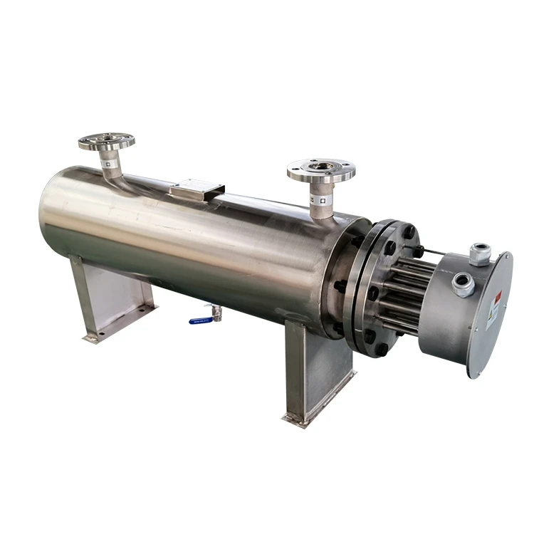 Industrial Stainless Steel Air Circulation Pipeline Heater For exhaust gas treatment