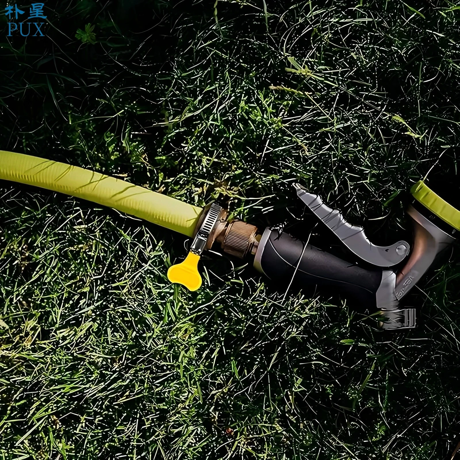 Small American Style Iron Metal Handle Hose Clamp Yellow Plastic Handle Hose Clamp Stainless Steel Hose Clamp
