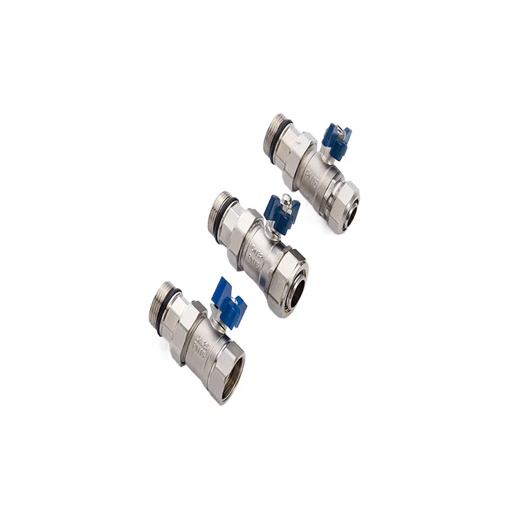 Nickel-Plated Direct Valves Straight Valves for Water Distribution Manifold Dn25