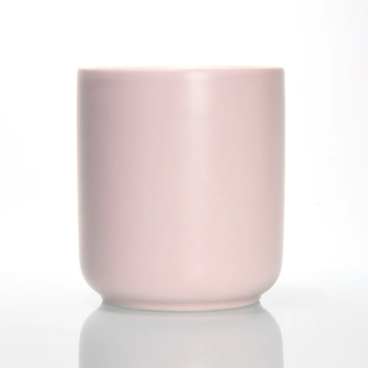 Recycled Orange Ceramic Candle Container For Candle Making