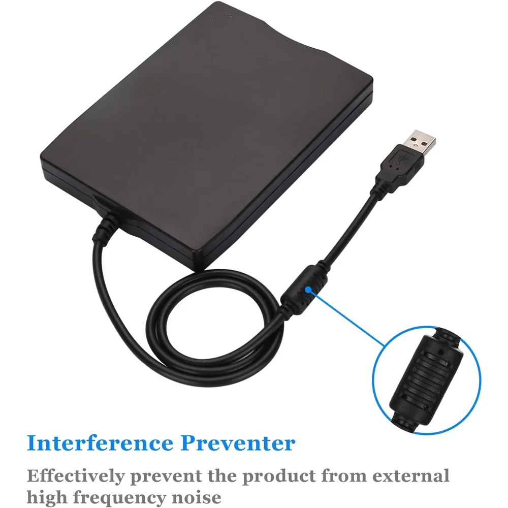 portable FDD 1.44MB 3.5 inch External USB floppy disk drive capable Win11 USB Floppy Drives usb Portable Diskette Drive
