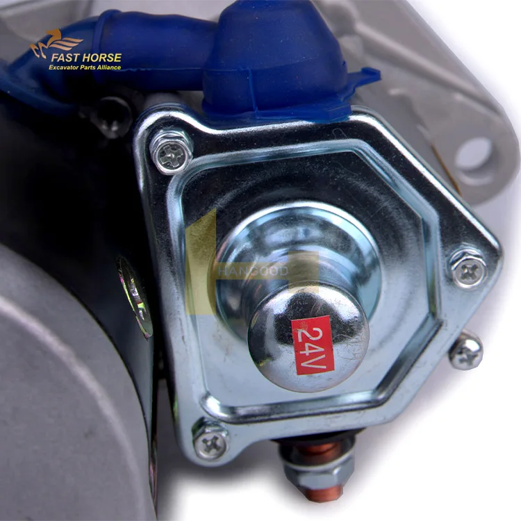 Excavator Parts 24V 8.5KW Motor Starter 3939303 3965284 3921403 3910644 3906752 5267909 for Cummins Diesel Engine 6BT 6CT 6CT8.3
