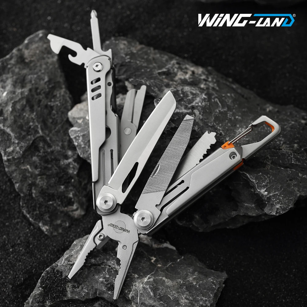 10In1 Camping Multifunction Pliers Tools Stainless Steel Folding Knife File Saw Plier Multi Tool