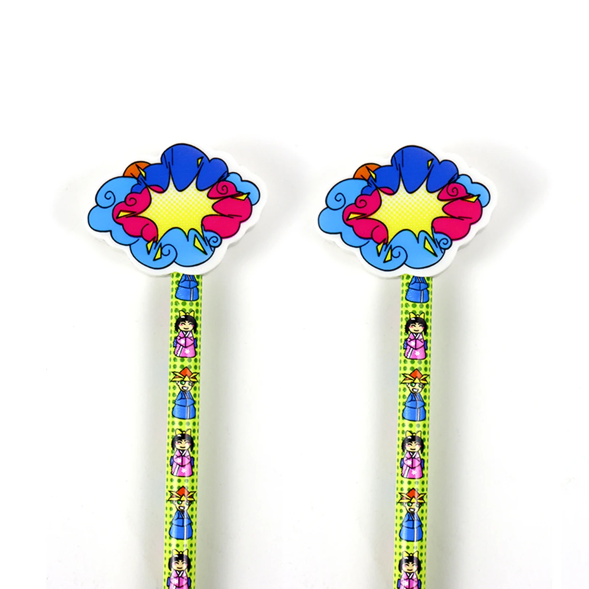 Stationery Item Wholesale Creative Kawaii Rubber Fancy School Cute Custom Pencil Topper Eraser for Kids