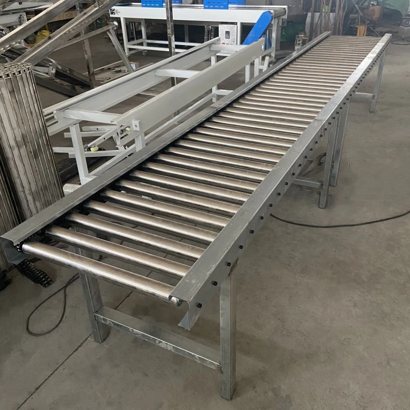 Spiral Lifting Roller Line Mobile Roller Conveyor