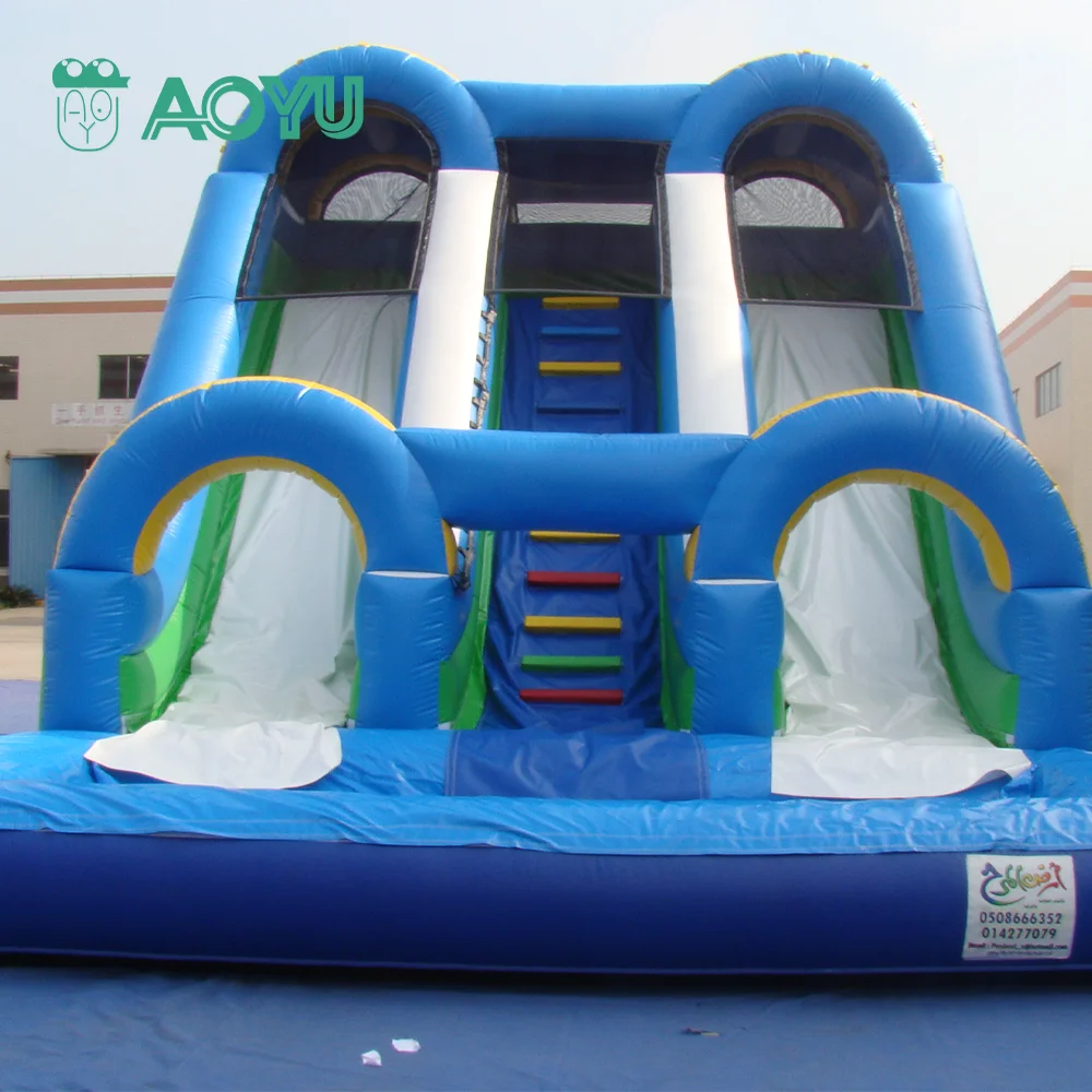 new wholesale backyard palm tree 18ft china factory inflatable amusement small game swimming pool water slide