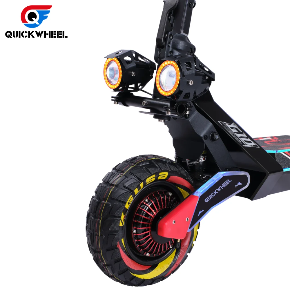 Quickwheel G10 4000W Electric Scooter Dual Motor Foldable 10 Inch Scooter Electric Adult 62Km/H Electric Scooters For $100