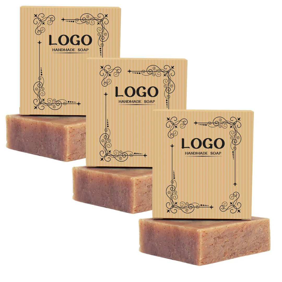 Custom Flavor Handmade Black Laundry Yoni Bathing Goat Milk Organic Hotel Soap Base Whitening Turmeric Packaging Kojic Acid Soap