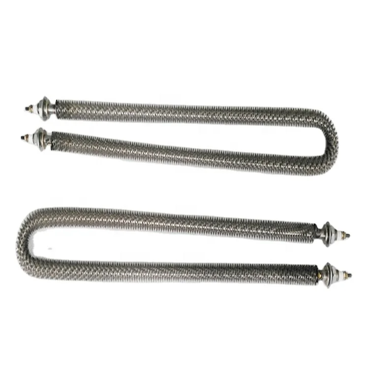 U W I Straight Type Stainless Steel Electric Air Duct Oven Tube Heater Finned Tubular Heater