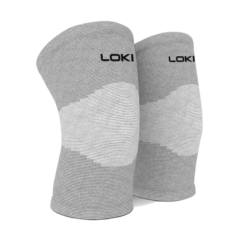Loki Wholesale 4mm thickness Elastic knitted knee Support Men or Women Running Fitness knee compression sleeves