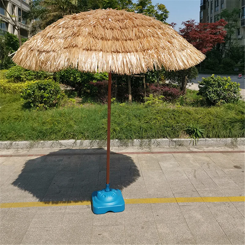 2021 beach offset tent umbrella thatch large parasols grass straw umbrella