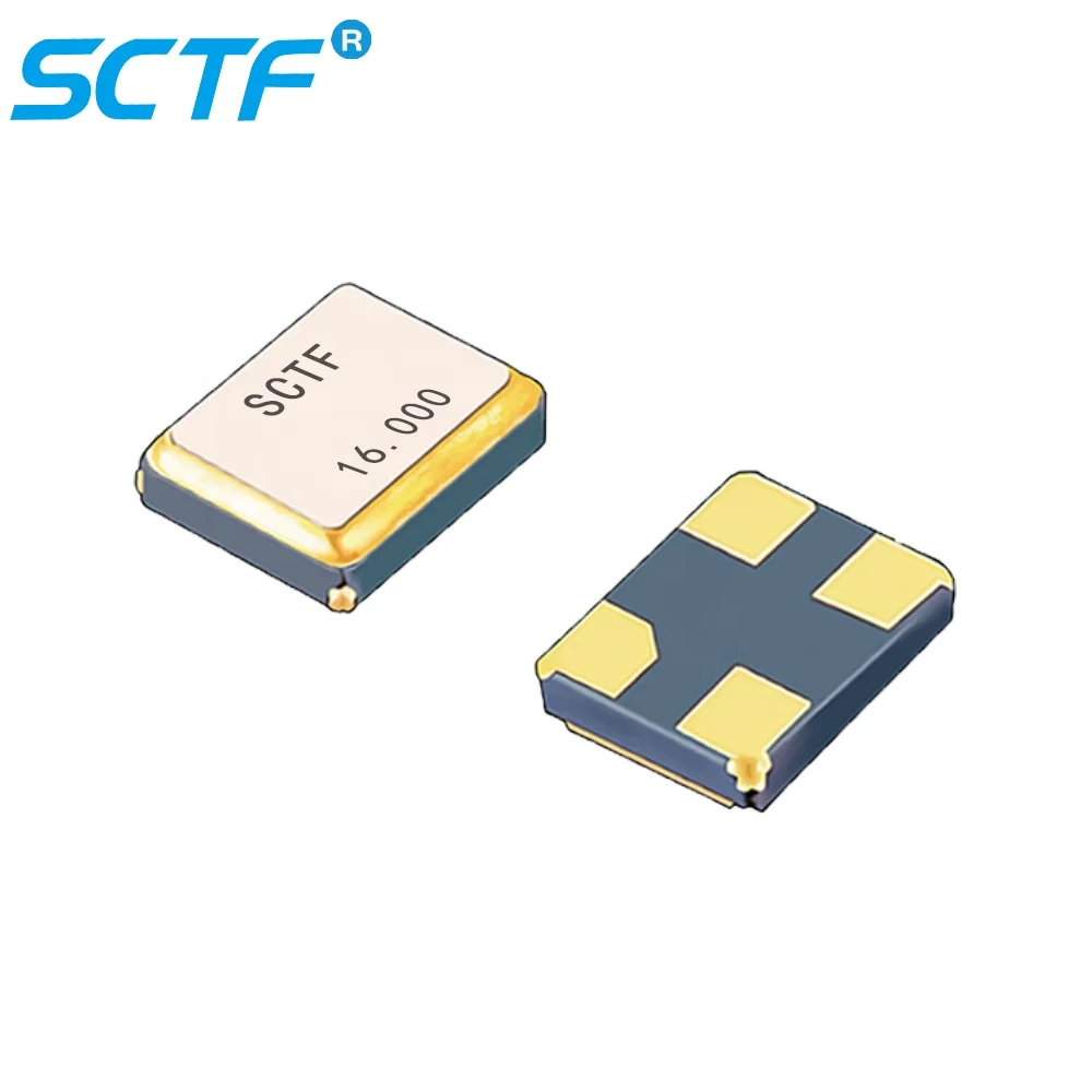 SCTF Crystals 16.000MHz SMD Quartz Crystal Oscillator 3.2*2.5mm 16MHz 20PF +/-10ppm Tol ROHS