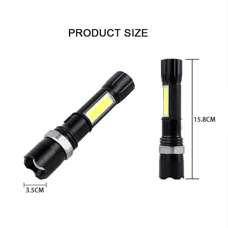 factory wholesale high quality aluminium alloy emergency bat tactical bright flashlight