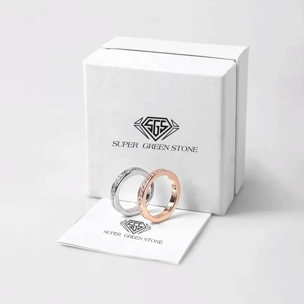 Classics Design Loose Diamonds Eternity Gold Jewelry Women Gift Diamond Party Sterling Stone Wedding wedding Ring Set