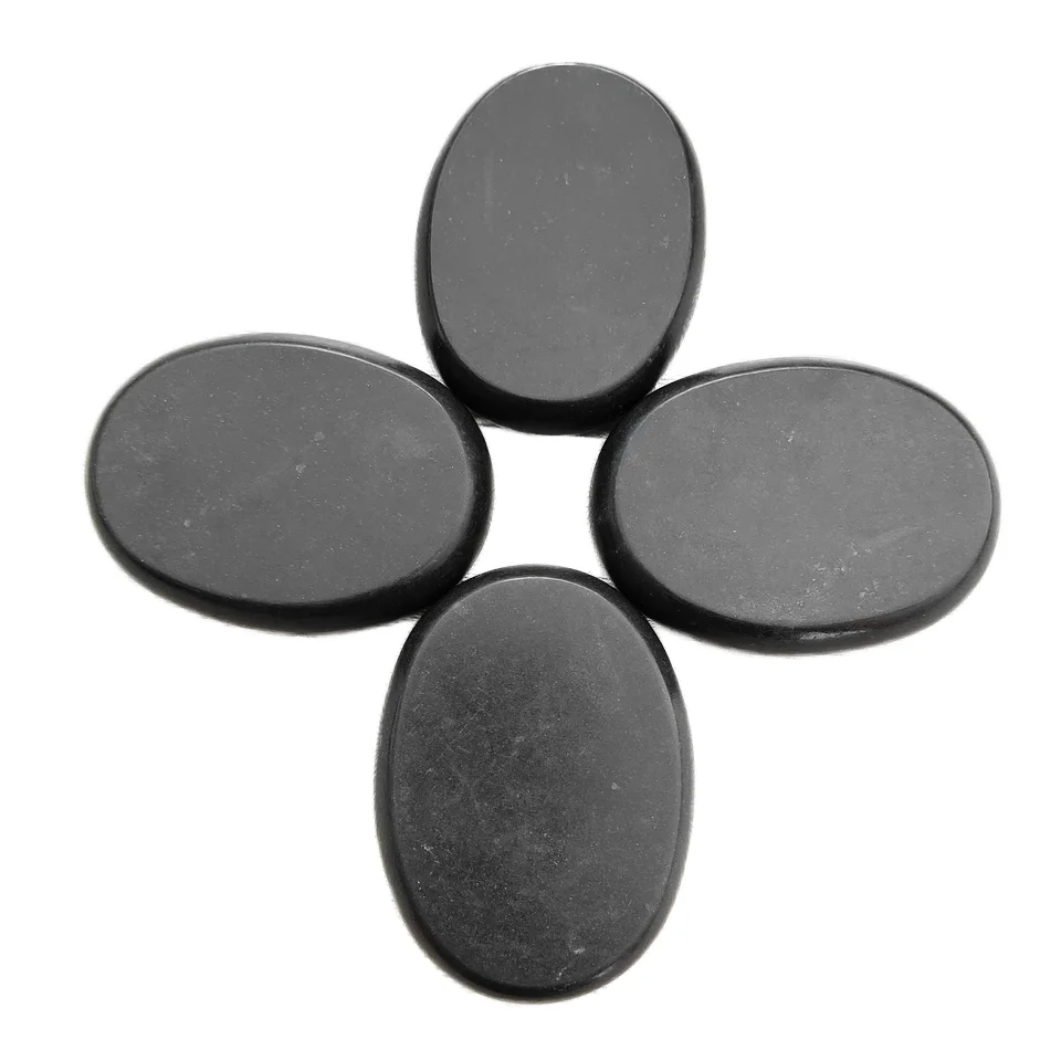 2024 Holding Stone Hot Massage Stones  for Spa Body Relax (8x6x2cm) Middle Size Oval Shape