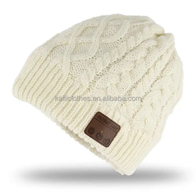 Bluetooth hat men and women knitted wireless call listening to songs music hats can be customized