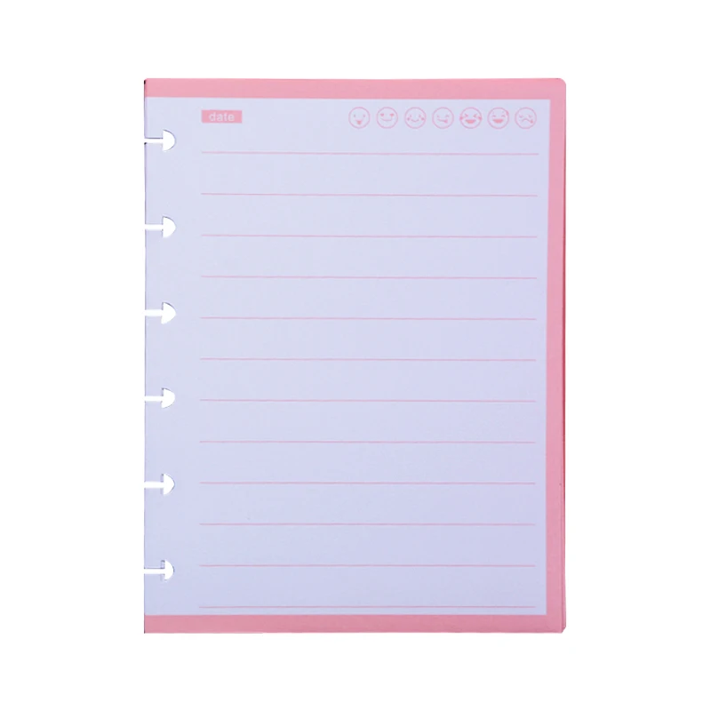 A6 100g Writing Paper Disc Binding Refill Paper 60 Sheets Inner Pages For Student Planner