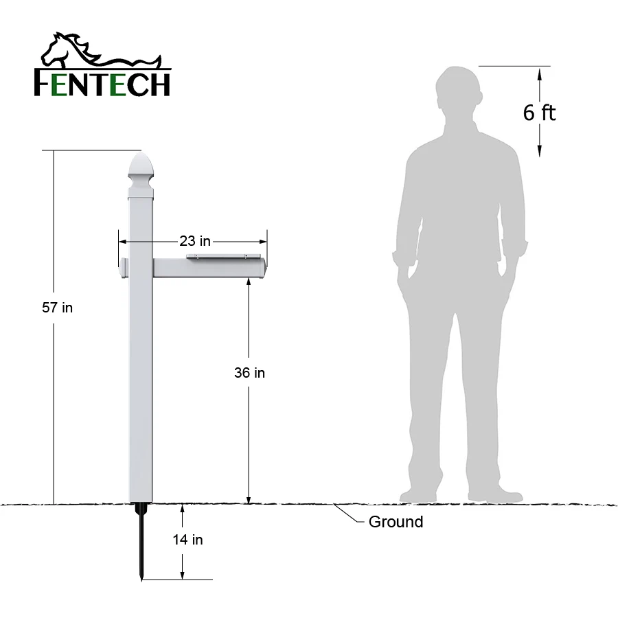 Fentech виниловые ПВХ пластиковые белые почтовые ящики с почтой для дома почтовый ящик