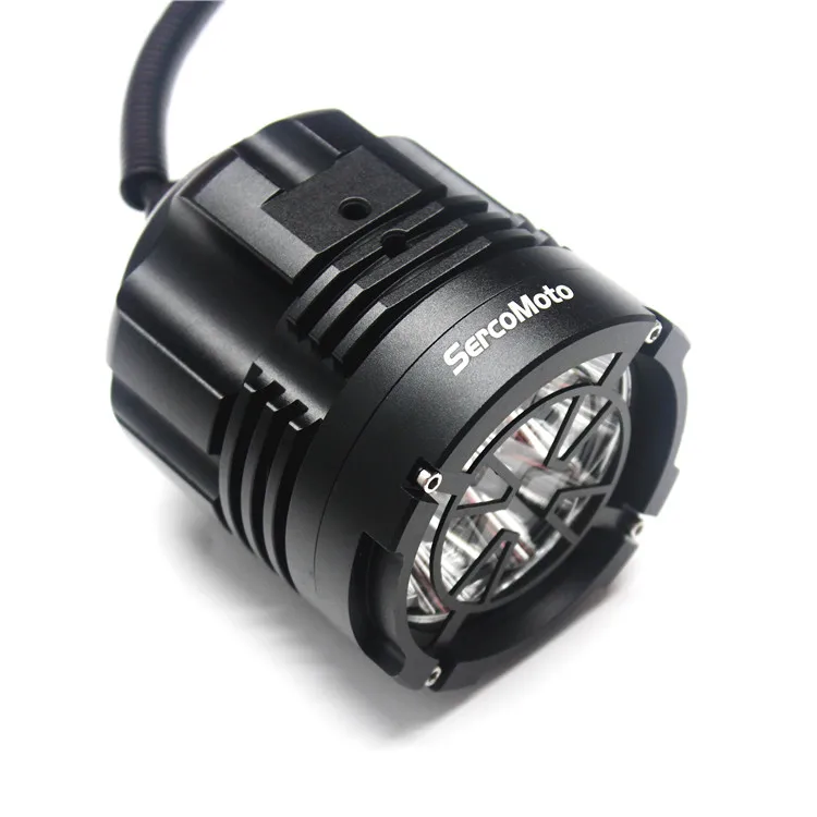 Sercomoto 2020 12V 60W gold motorcycle led fog lights CE Certificated China Supplier run with DC LED Motorcycle way for r1200gs