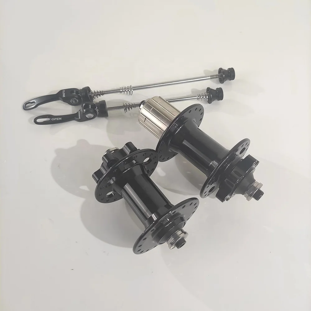 Bike Parts Front and Rear Wheel Bike Hub Set With Quick Release 24 28 32 36 Spoke Holes Sealed Bearing MTB Disc Bicycle Hubs