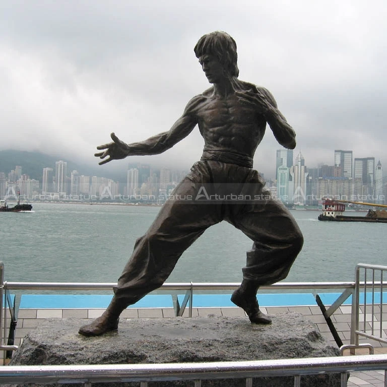 Bruce lee statue for sale famous action Hong Kong figure World Kung Fu Star Bruce lee statue