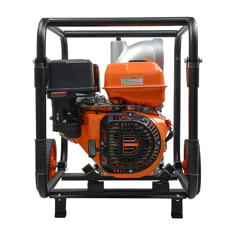 Hwasdan Good quality 4 stroke gasoline engine 4 inch 9hp clean water pump for Agricultural Irrigation