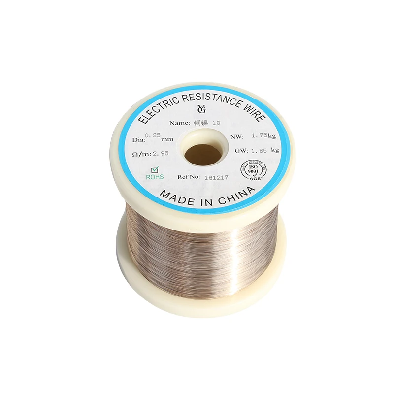 Jiangsu Haiwei 6J12 Manganin Alloy Copper Nickel Electric Resistance Alloy Heating Resistance Wire for Industry