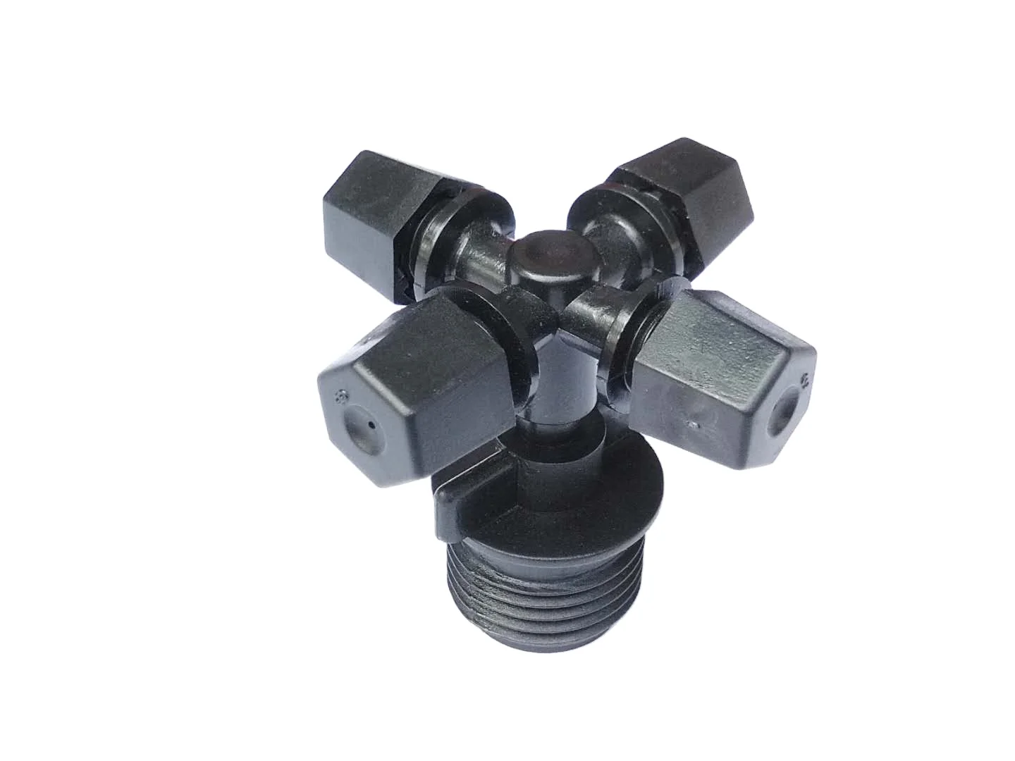 Hanging Accessary Garden Water Atomizing Micro Sprinkler Greenhouse Irrigation System Four Outlet Mist nozzle