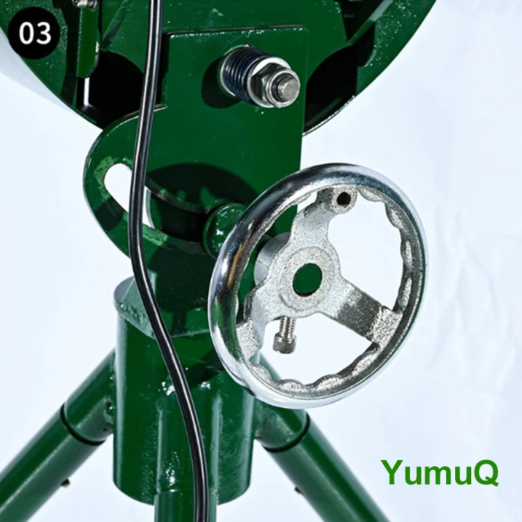 YumuQ Force/Breaking Ball /Angle/Height Adjustable Baseball Pitching Soft Toss One-wheel Ball Machine Automatic
