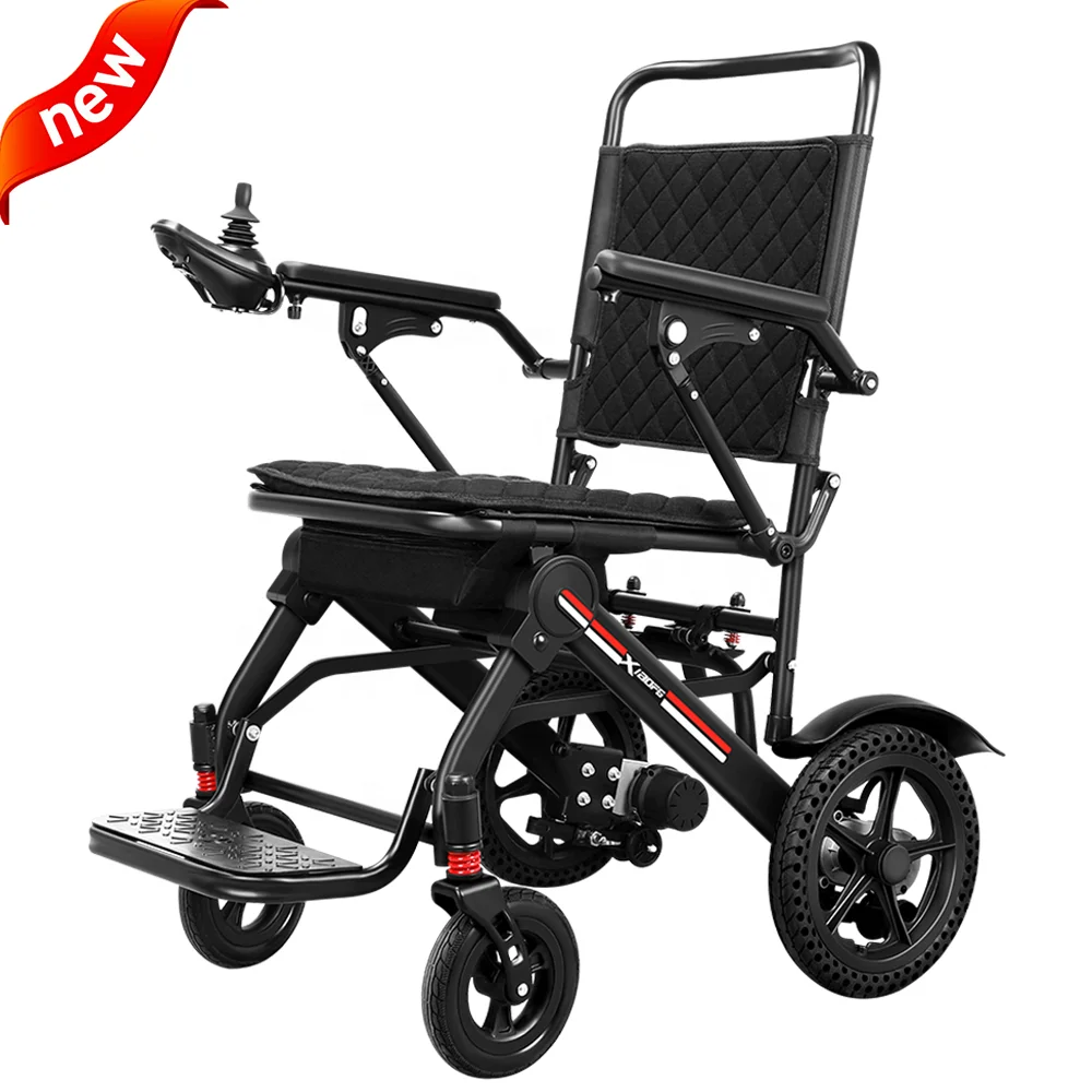 New Released Lightest Lithium Battery Electric Wheel Chair Portable Foldable Electric wheelchair with Long Distance
