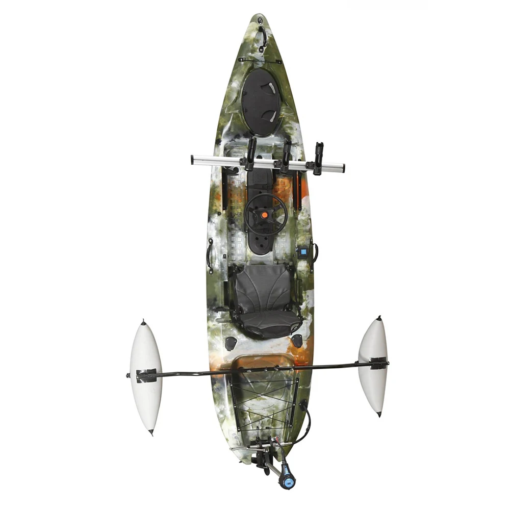 OEM factory rotomolded fishing boat foot pedal drive kayak 10ft rotomolded pedal canoe sit on top kayak with pedals