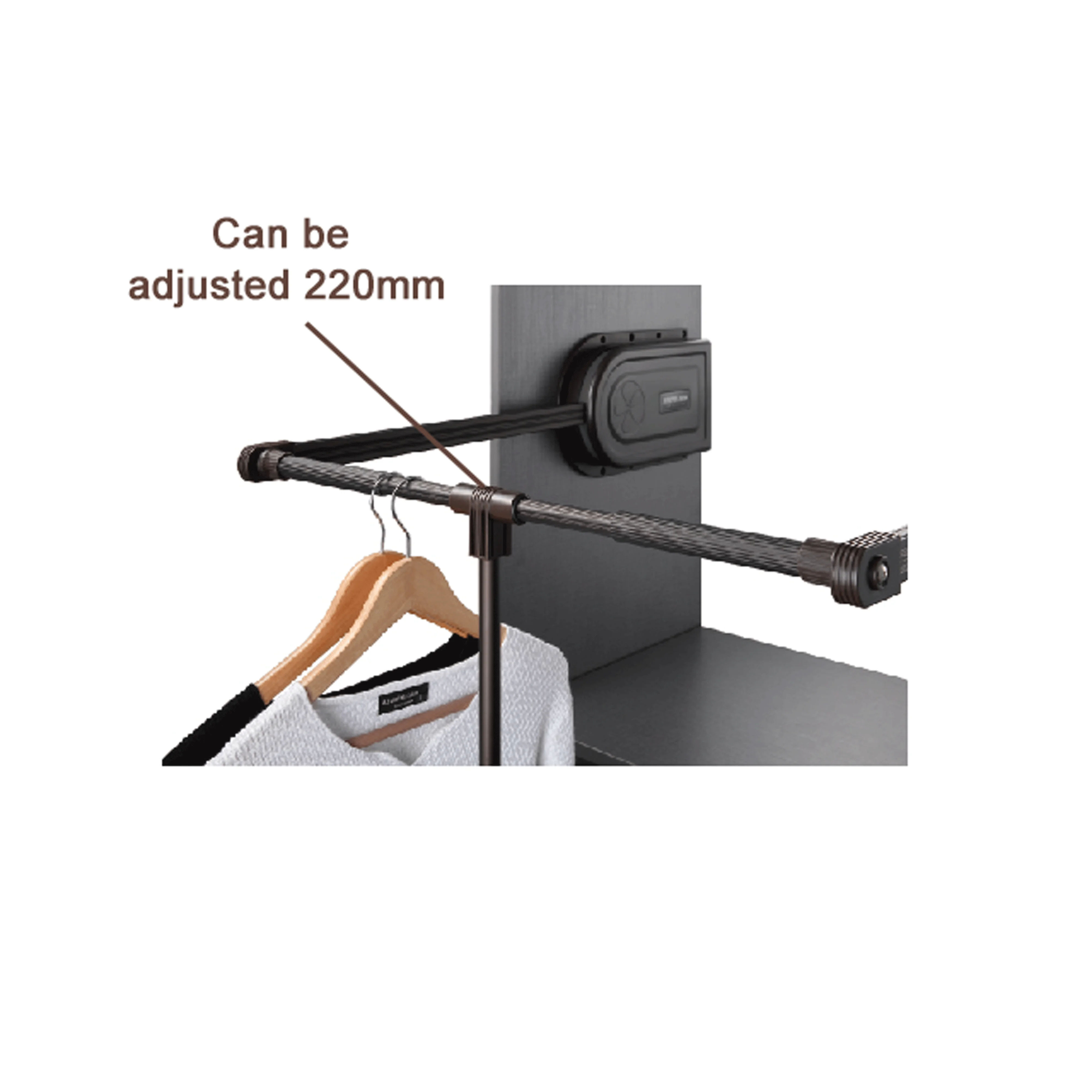 Jayna Pull down wardrobe hardware lift Adjustable Closet Rod