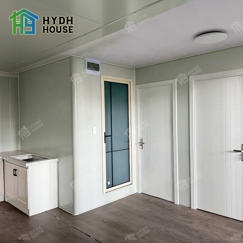 Prefab House Container Expandable Storage Container Best Quality Folding 3 in 1 20feet 40 Foot Contemporary Home Office CN;HEB