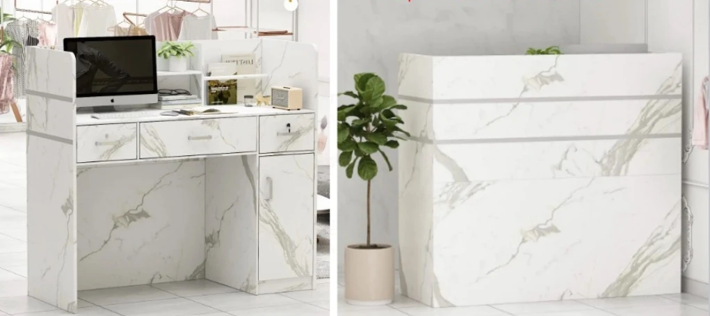 Hot New Modern simple front clothing cashier store small bar table beauty salon counter consulting desk reception desk