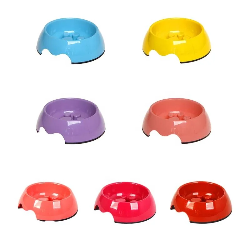 Pet Melamine Slow Food Bowl Universal Anti Choking Bowl For Cats And Dogs