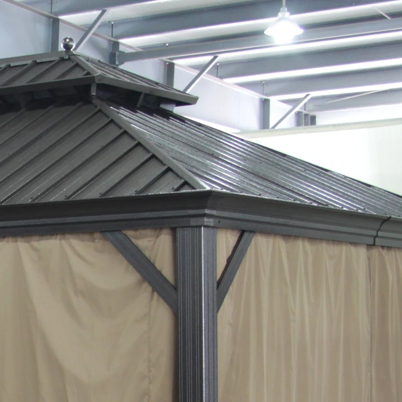 Professional gazebo hard top pergola garden tent gazebo outdoor with CE certificate