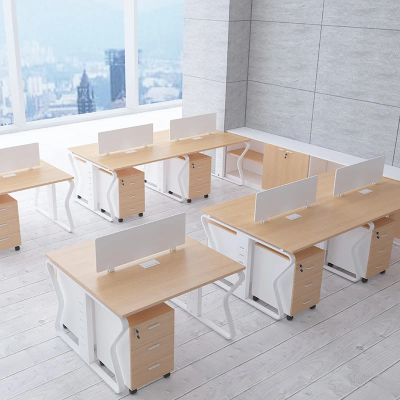 Chuangyue OEM Simple Modern Office Furniture Partition Staff Seating Table and Chair Combination Executive Furniture