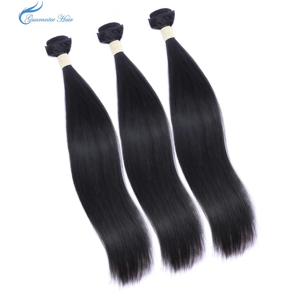 Guarantee hair unprocessed virgin human hair straight bundle natural color best quality for long lasting human hair extensions