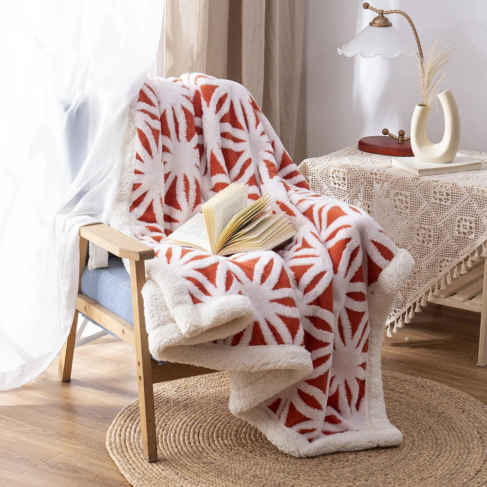 Оптовая продажа высококачественное Двухслойное Флисовое одеяло для кровати уютное толстое полярное теплое зимнее из шерпы
