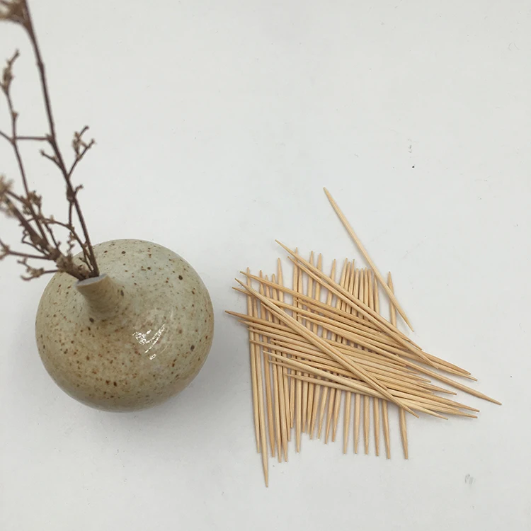 
China Supplier Manufacturer 65Mm Diameter tooth pick 2.0mm Bamboo Toothpicks 2 In Bulk 