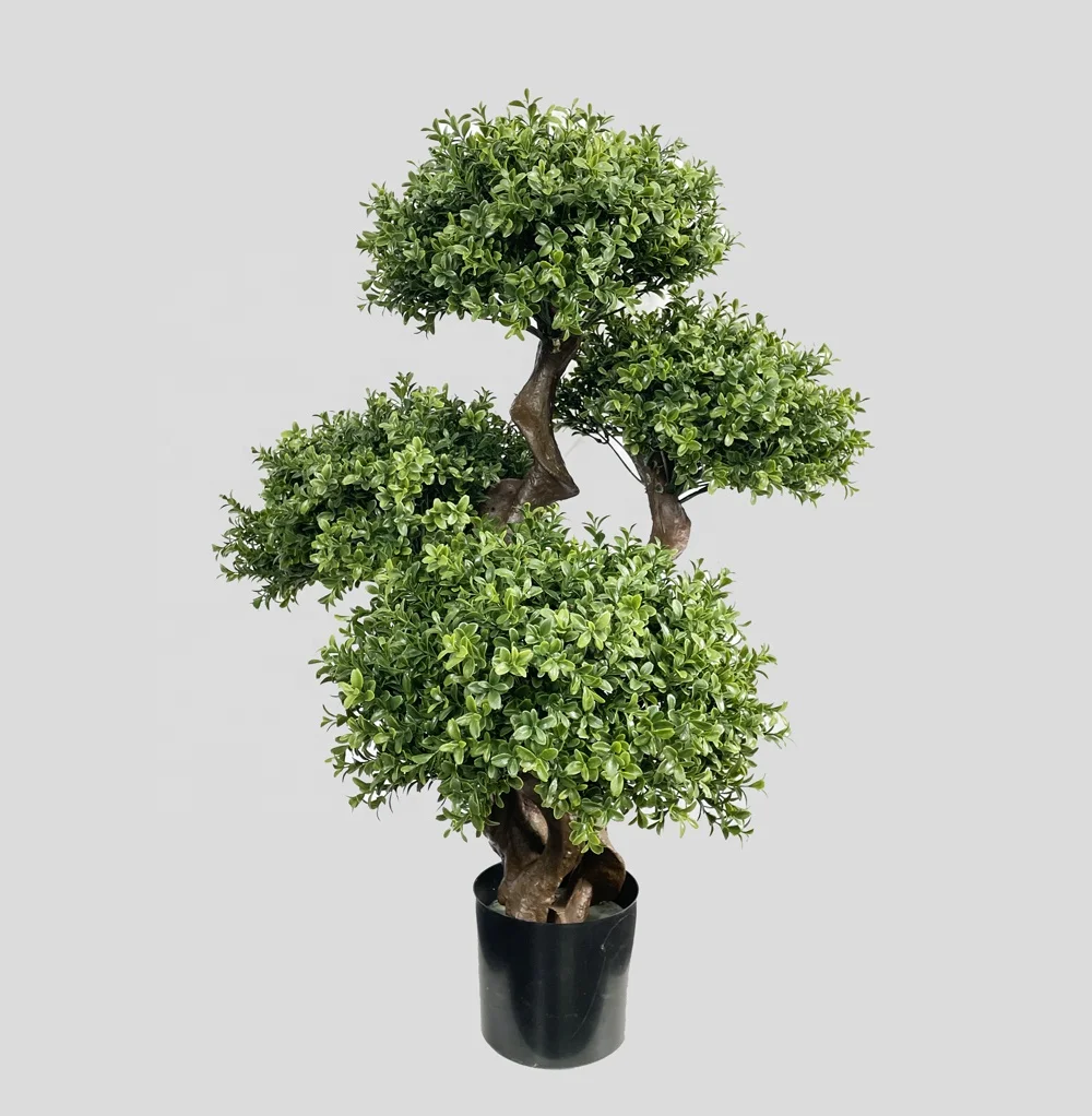 Buxus Ball Tree Artificial Plants In Pot For Indoor Outdoor  Home Garden Decoration Boxwood Topiary Greenery Bonsai 3ft 90cm H