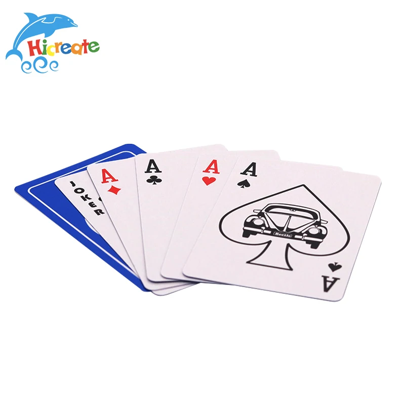 Card Game Manufacturer Custom Blue Paper Playing Cards Printing With Logo