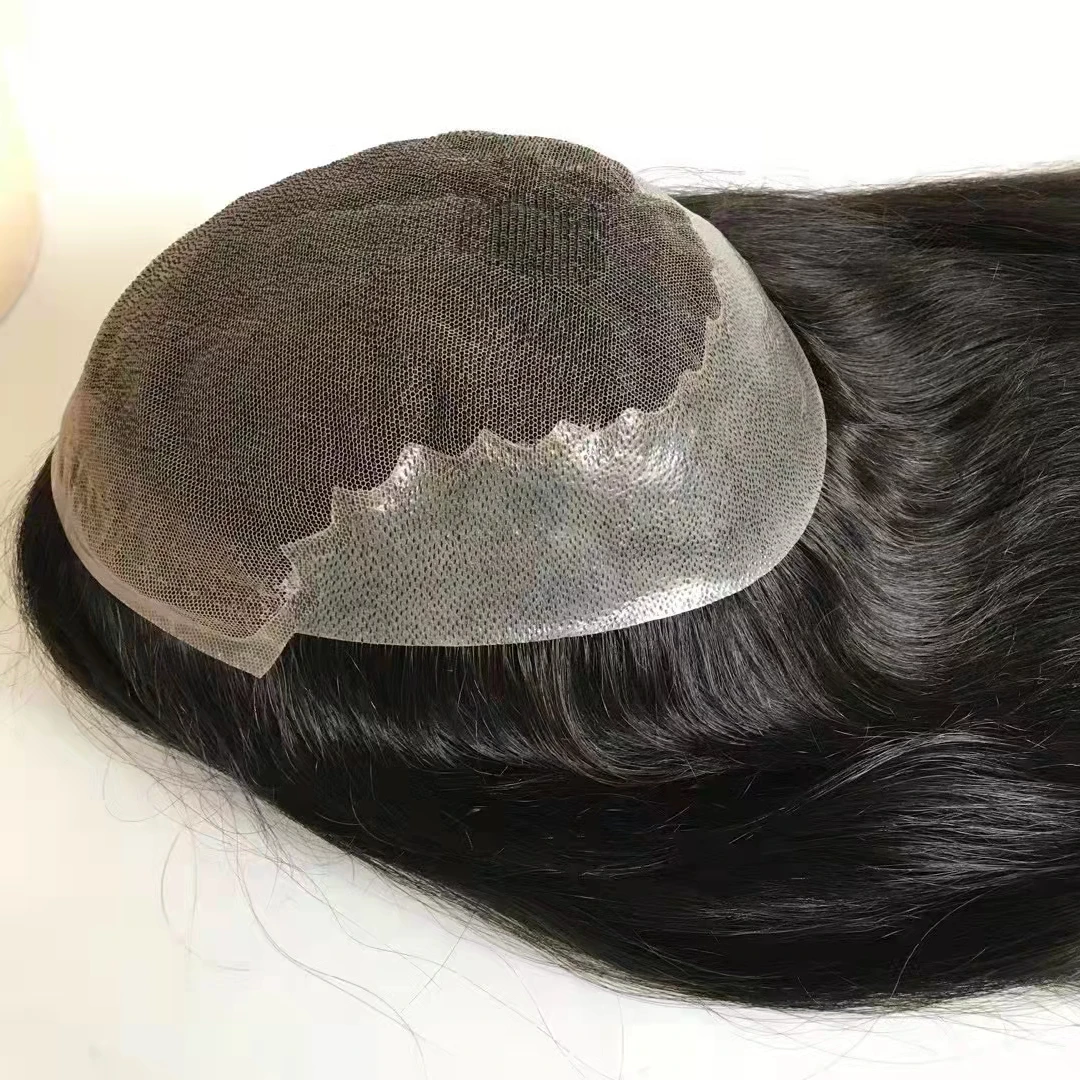 Australia Toupee Swiss lace Center PU Around Women Hair Prosthesis Replacement Hairpieces Chinese Hair Topper Long For Woman