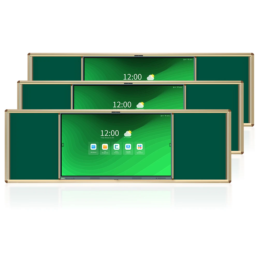 Wall Mounted high quality Push Pull Teaching Large Blackboard Chalkboard for Classroom